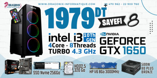 PC Gaming i3 10th - GTX 1650